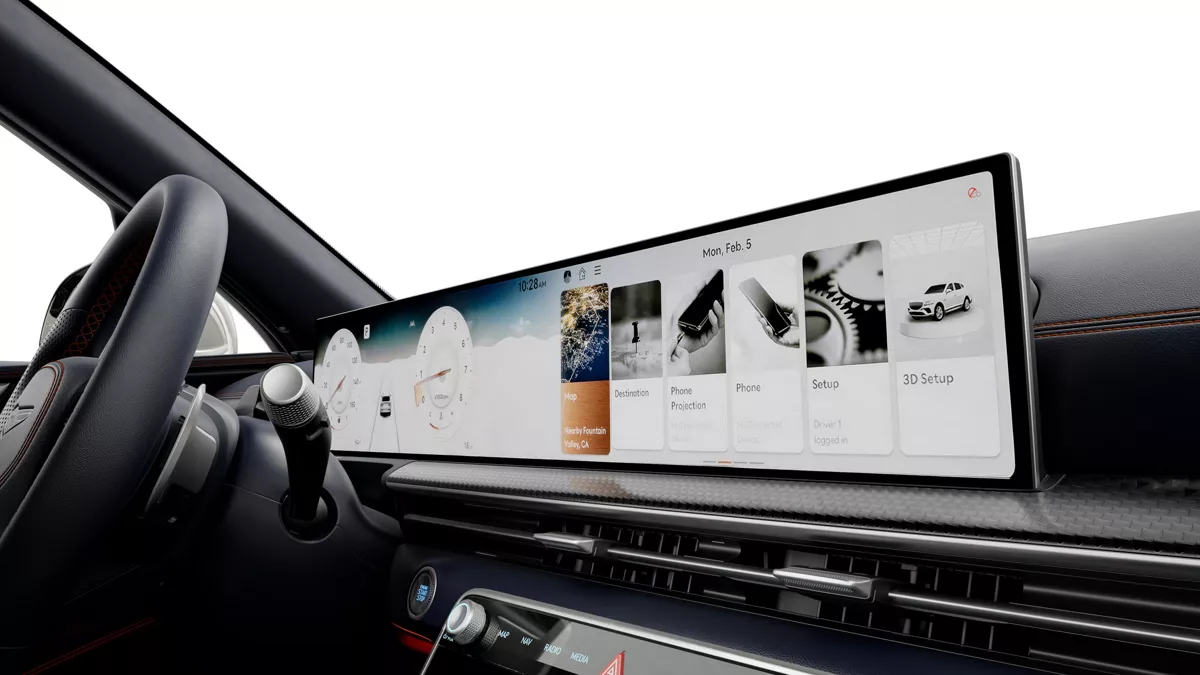 GV80 Coupe OLED 디스플레이